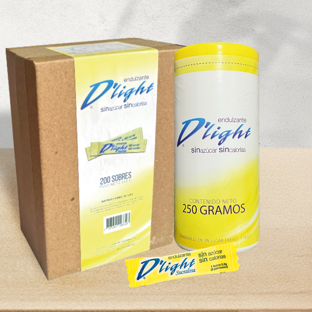 Combo SUCRALOSA I Caja 200 sobres + Envase 250G