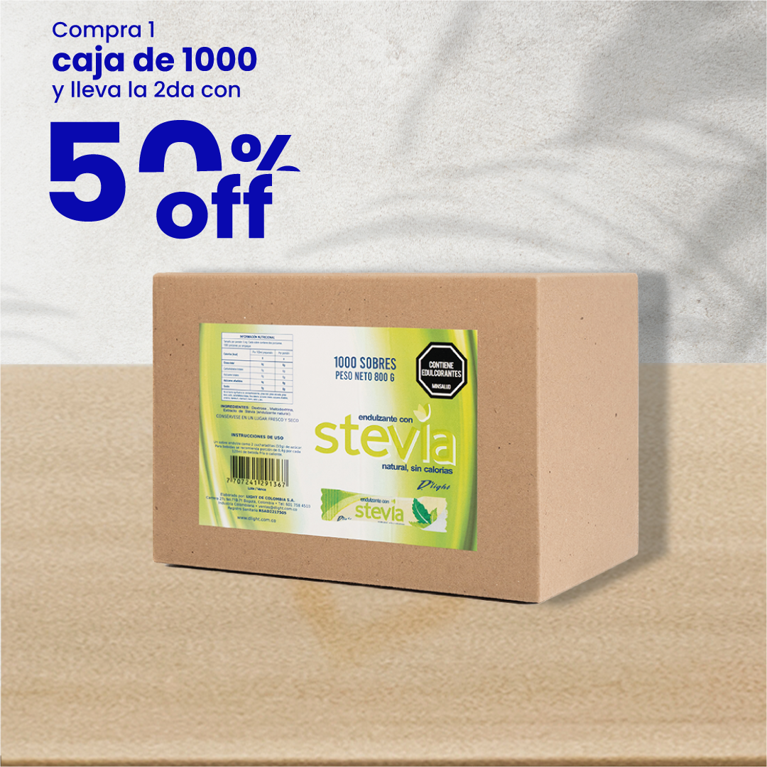Stevia Natural | Caja x 1000 Sobres