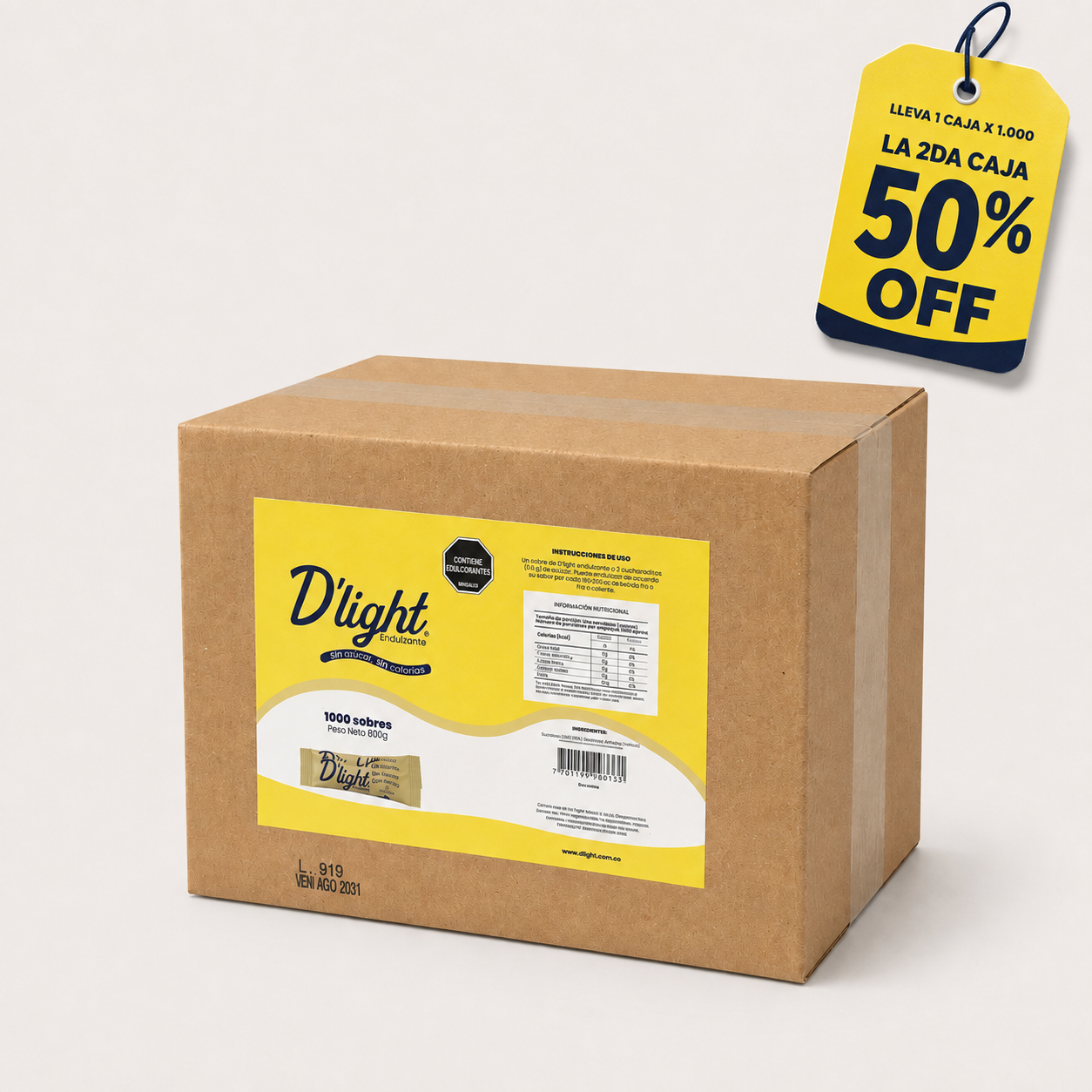 Sucralosa | Caja x 1000 Sobres
