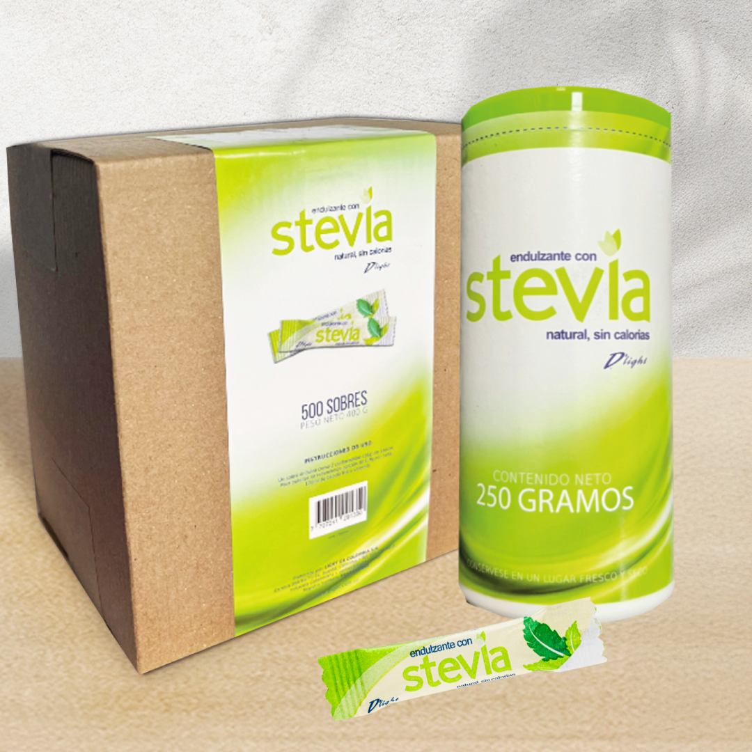 Combo STEVIA I Caja 500 sobres + Envase 250G