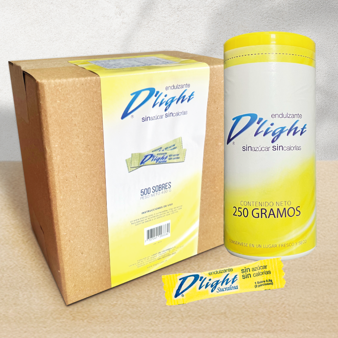 Combo SUCRALOSA I Caja 500 sobres + Envase 250G