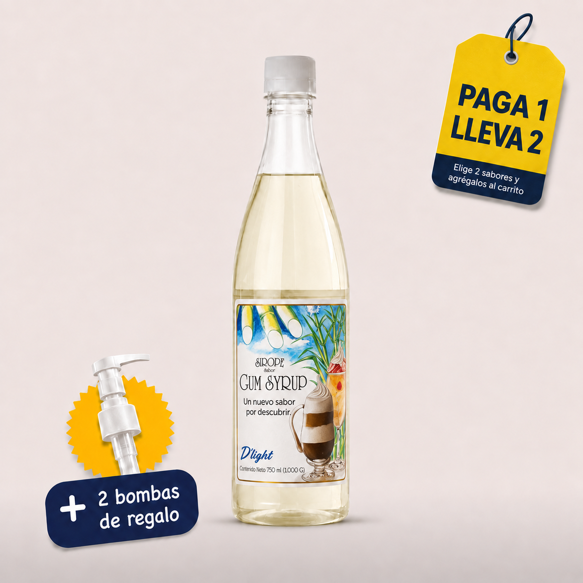 Sirope sabor a Gum Syrup