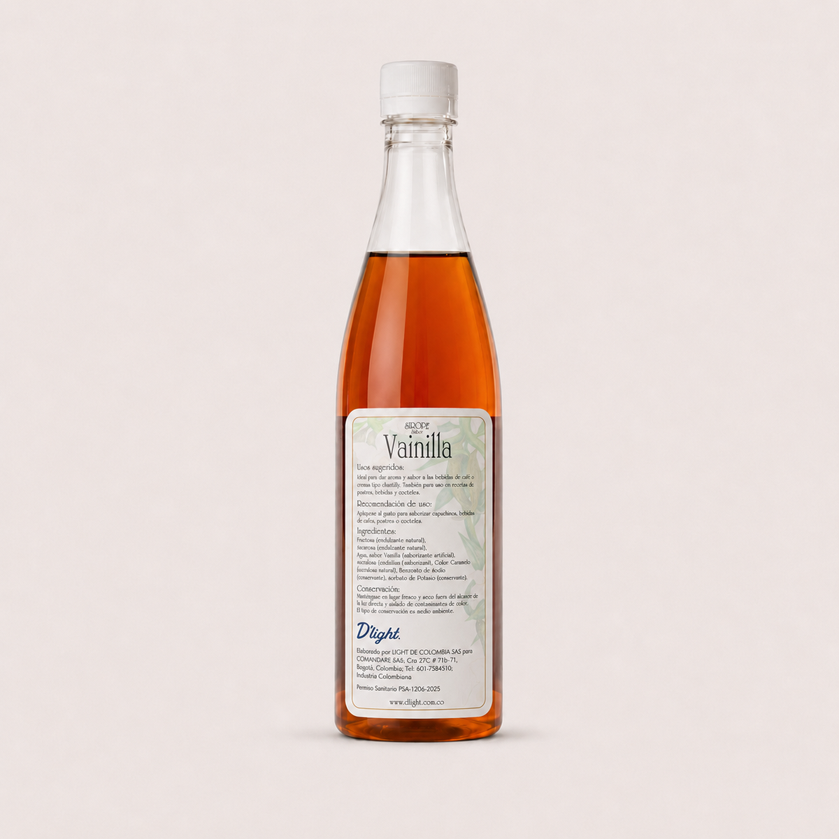 Sirope sabor a Vainilla
