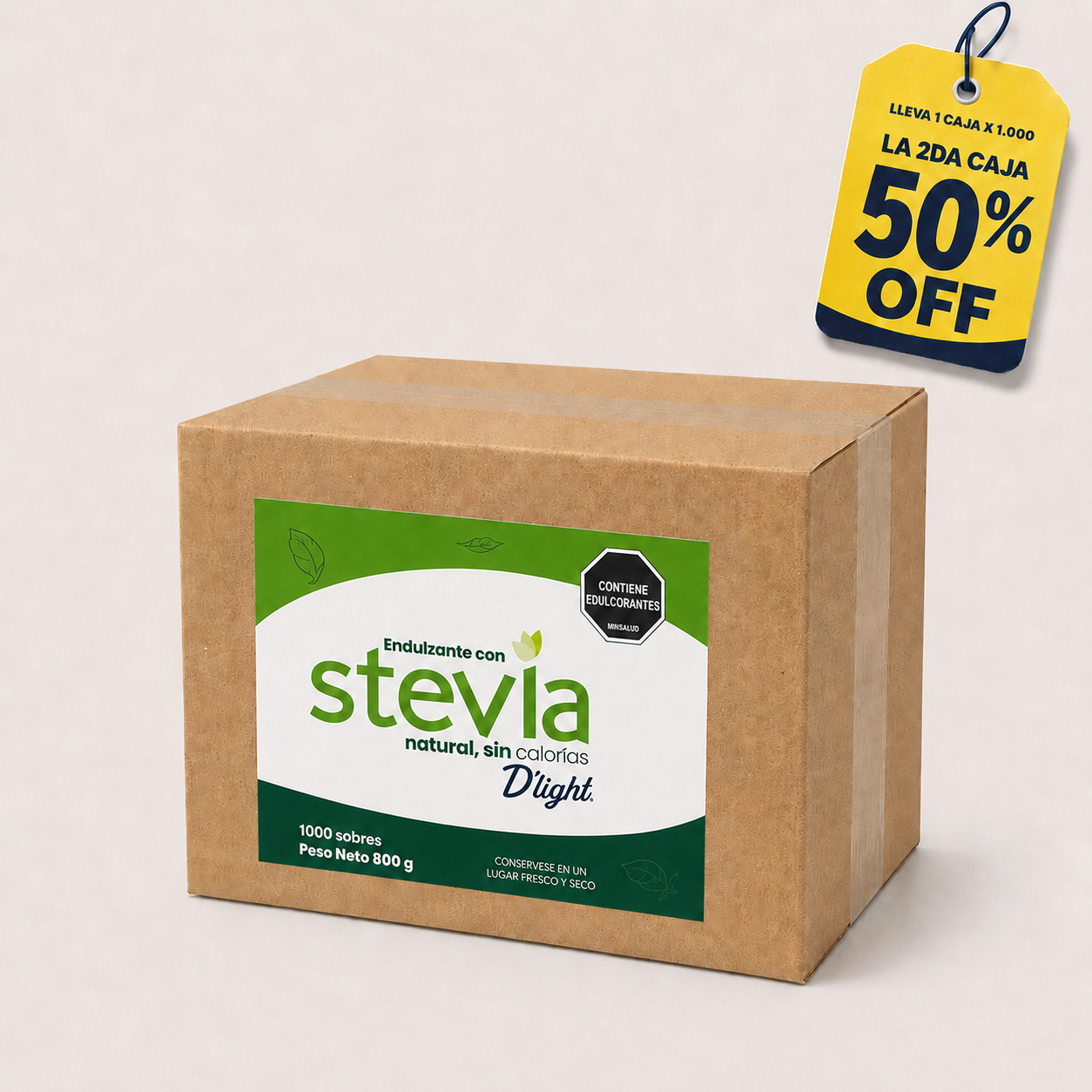 Stevia Natural | Caja x 1000 Sobres