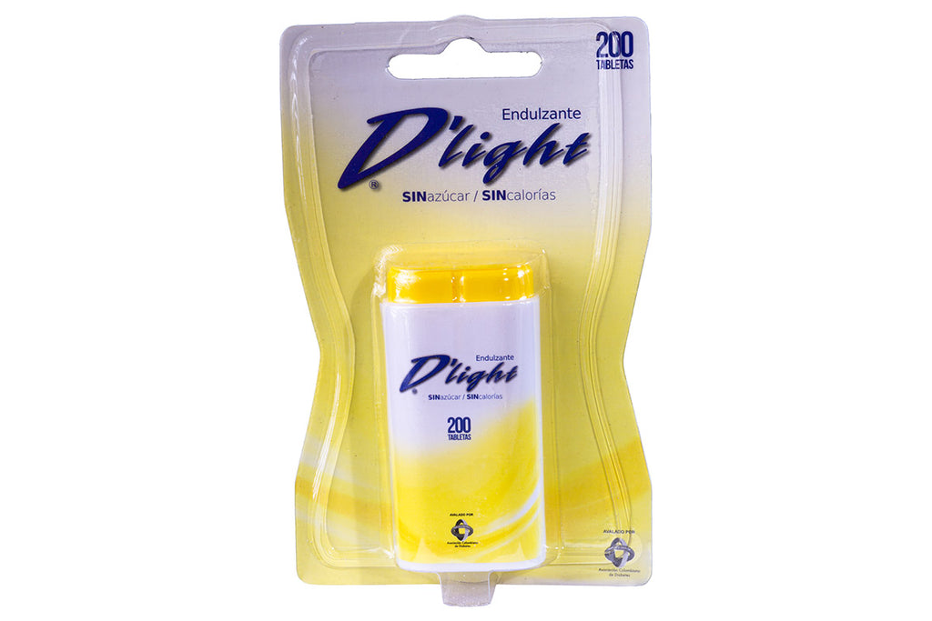 Dlight Sucralosa en Tabletas - endulzante saludable dispensador
